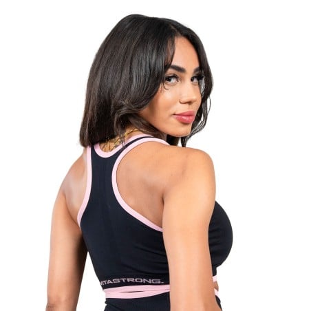BLUSA PRETA COM COSTAS...